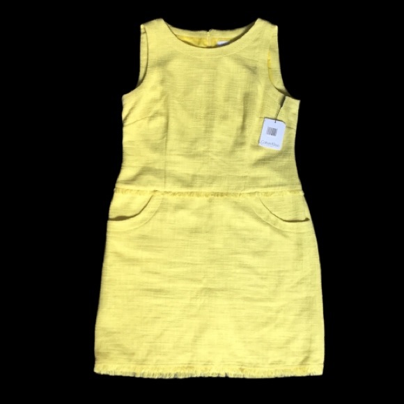 Calvin Klein Dresses & Skirts - NWT Calvin Klein Yellow Dress—Size 14